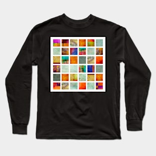 Color Block Collage - original abstract art Long Sleeve T-Shirt